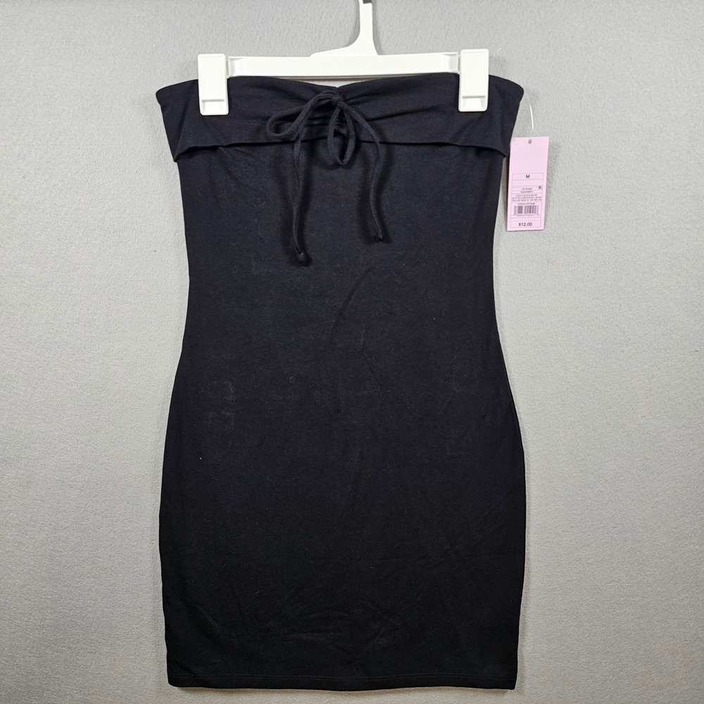 Wild Fable Women's Strapless Tube Bodycon Dress Black Medium NWT